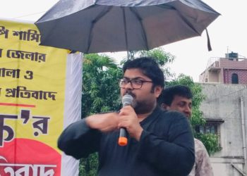 বিজেপি শাসিত নানা রাজ্যে বাঙালি শ্রমিকদের আক্রমণের বিরুদ্ধে মুর্শিদাবাদের সালারে বাংলা পক্ষর সভা