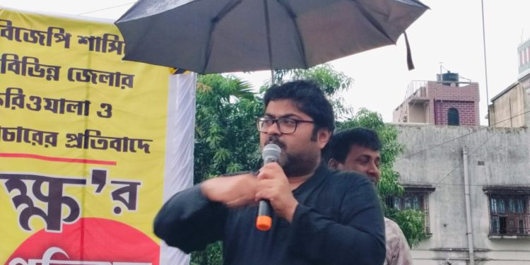 বিজেপি শাসিত নানা রাজ্যে বাঙালি শ্রমিকদের আক্রমণের বিরুদ্ধে মুর্শিদাবাদের সালারে বাংলা পক্ষর সভা