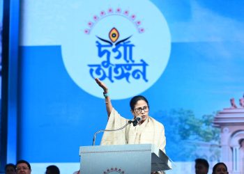 নিউটাউনে ‘দুর্গা অঙ্গন’-এর ভিত্তিপ্রস্তর স্থাপন