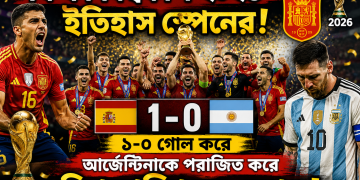 ফিফা বিশ্বকাপ ২০২৬-এ ইতিহাস স্পেনের! আর্জেন্টিনাকে ১-০ গোলে হারিয়ে বিশ্বচ্যাম্পিয়ন ‘স্পেন’