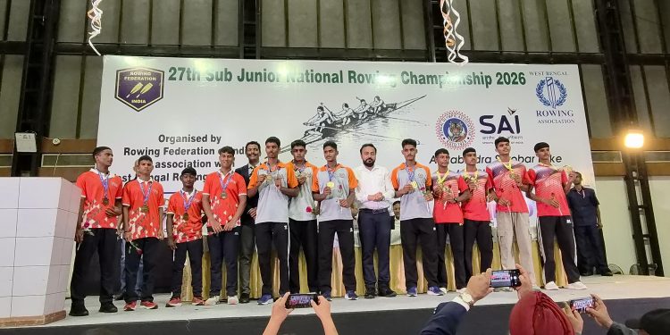 কলকাতায় সফল সমাপ্তি ২৭তম সাব-জুনিয়র জাতীয় রোয়িং চ্যাম্পিয়নশিপ ২০২৬